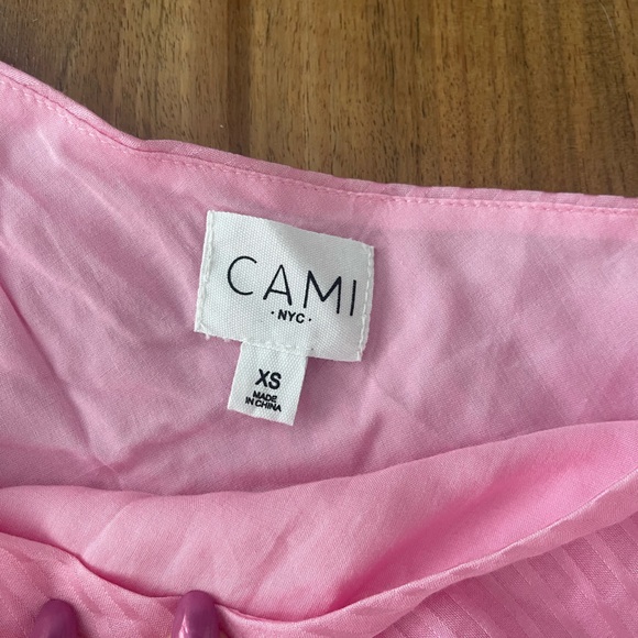 ✨ Pink Striped One Shoulder Blouse | CAMI NYC - Picture 3 of 3